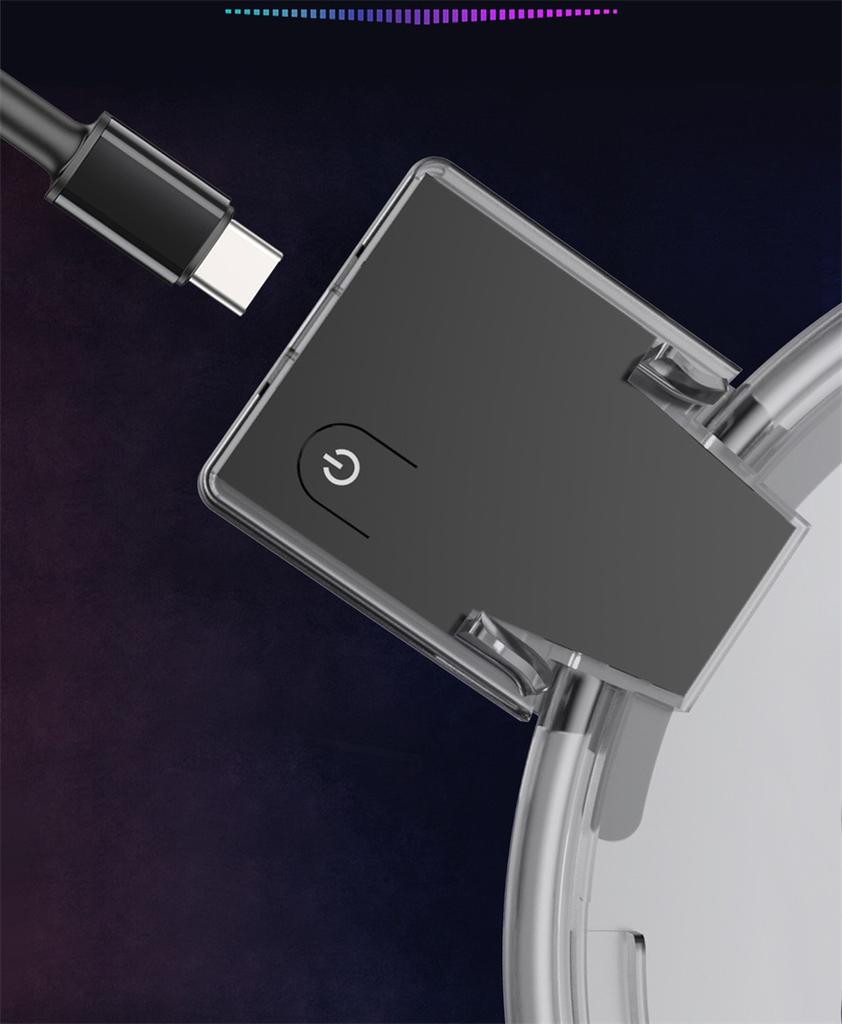 Luminous base cool gradient colorful RGB charging base tray support For Playstation 5