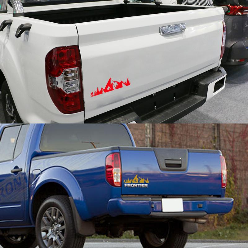 Car Stickers Pickup Whole Body Decals For Nissan Frontier VW Amarok Ford F150 Isuzu D Max Mountain Decor Cover Auto Accessories