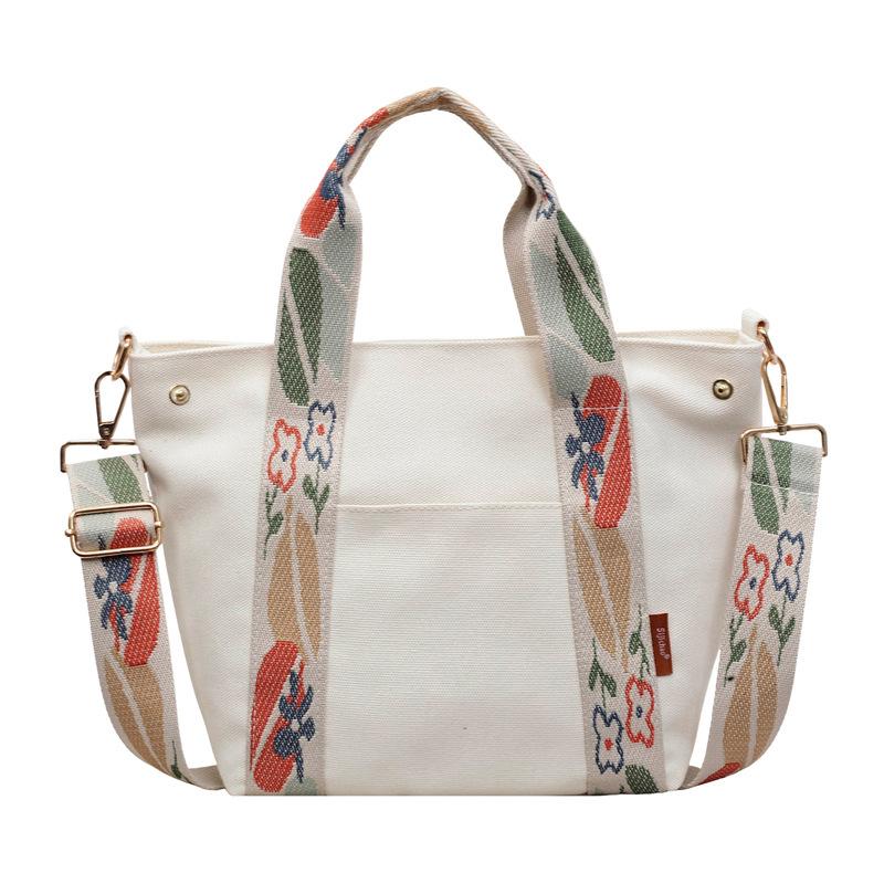 Floral Pattern Tote Bag for Women Stylish Shoulder Bag with Adjustable Strap Large Capacity Daily Use Bag