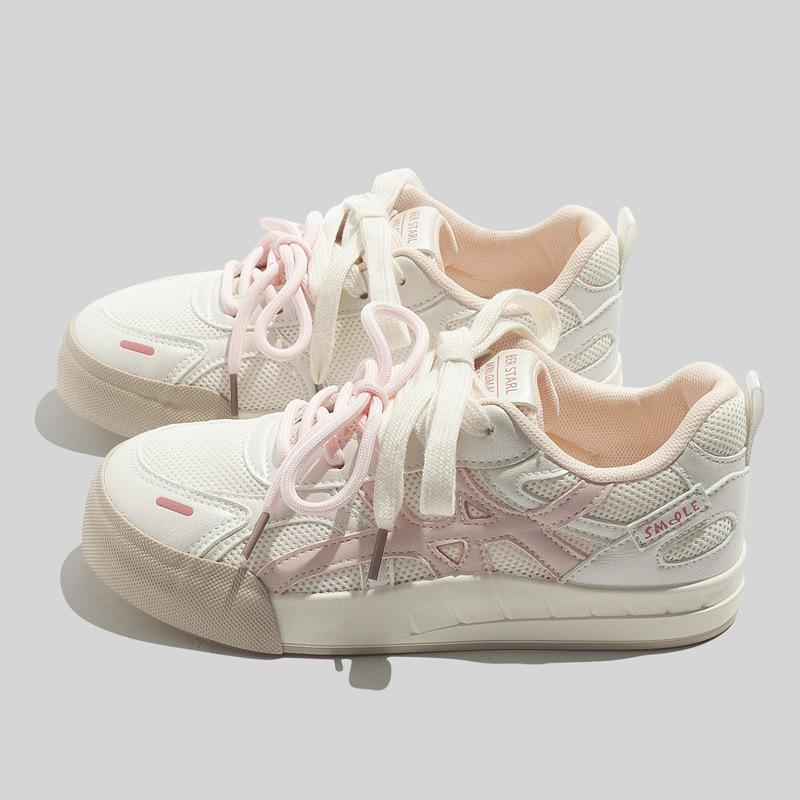 Pantofi casual respirabili Pantofi de damă cu talpă moale Pantofi sport de modă versatili Pantofi de antrenament germani ușori din plasă