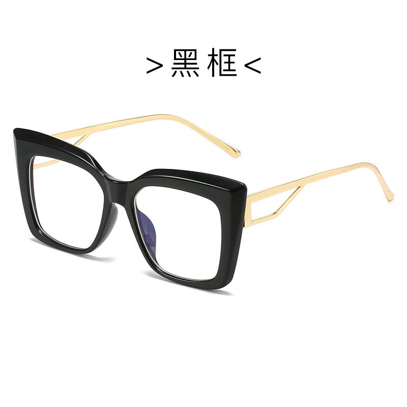 

JYL TS Плоские очки Кошачий глаз Синий свет Европейские УФ/3215 B-6623 малиновый розовый