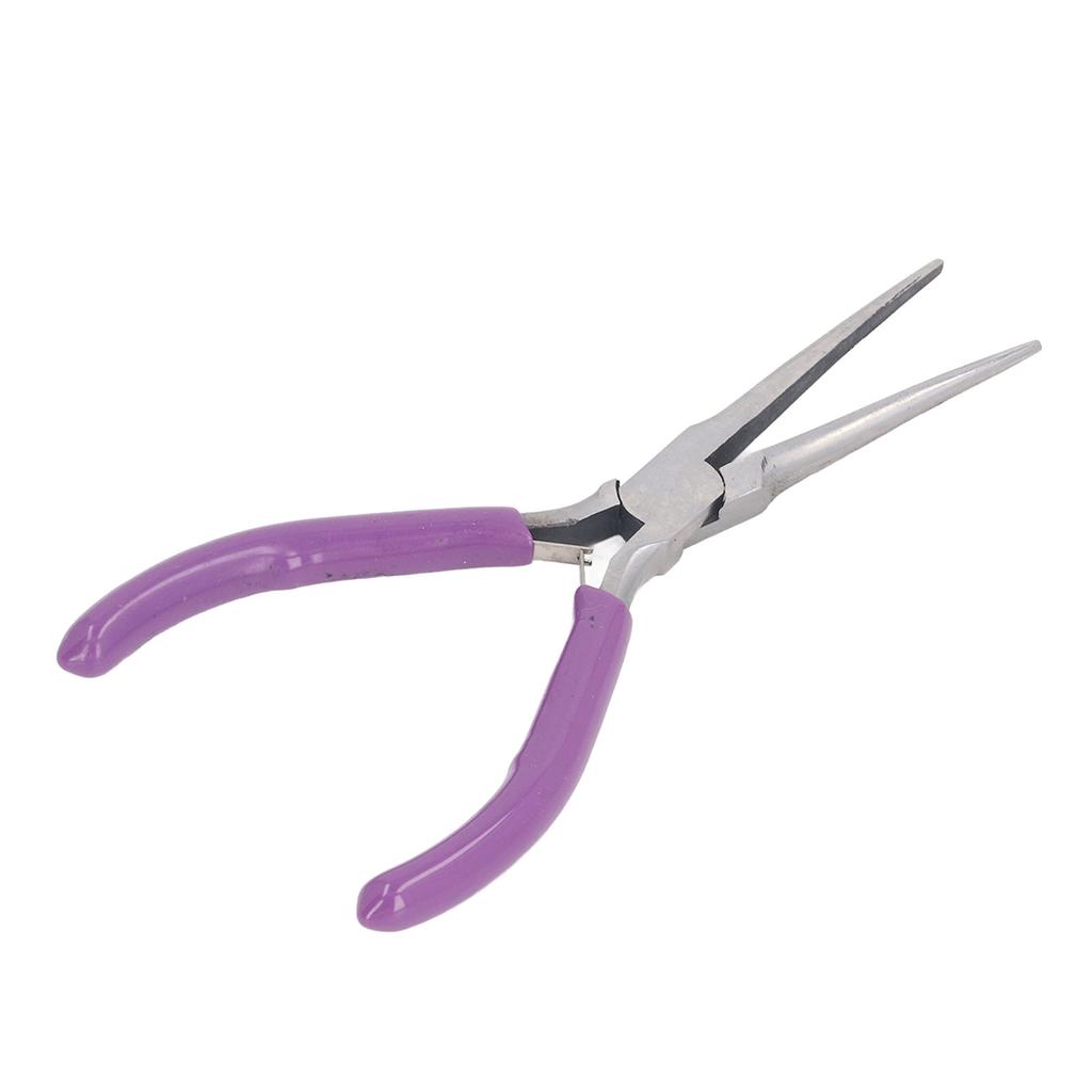 6in Needle Nose Pliers High Carbon Steel Body Mirror Surface Toothless Multifunctional Mini Jewelry