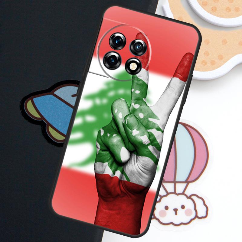 Lebanon Flag Map Case For OnePlus Nord 5 CE 4 3 Lite N20 N30 OnePlus 15 13 12 11 10 Pro 10T 12R 13R 15R Cover OnePlus 8T