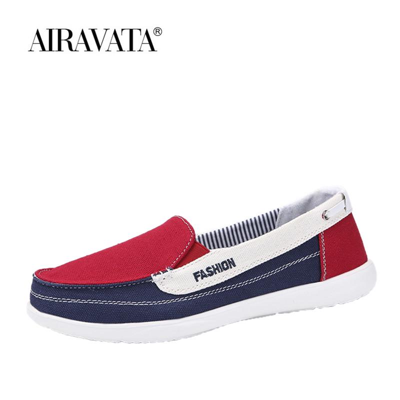 Women's Lightweight Canvas Shoes Low Breathable Solid Color Flat Casual