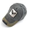 Vintage Denim Baseball Cap With Embroidery Bat Patch Men Snapback Hip Hop Dad Hats Women Four Seasons Adjustable Visor Cap