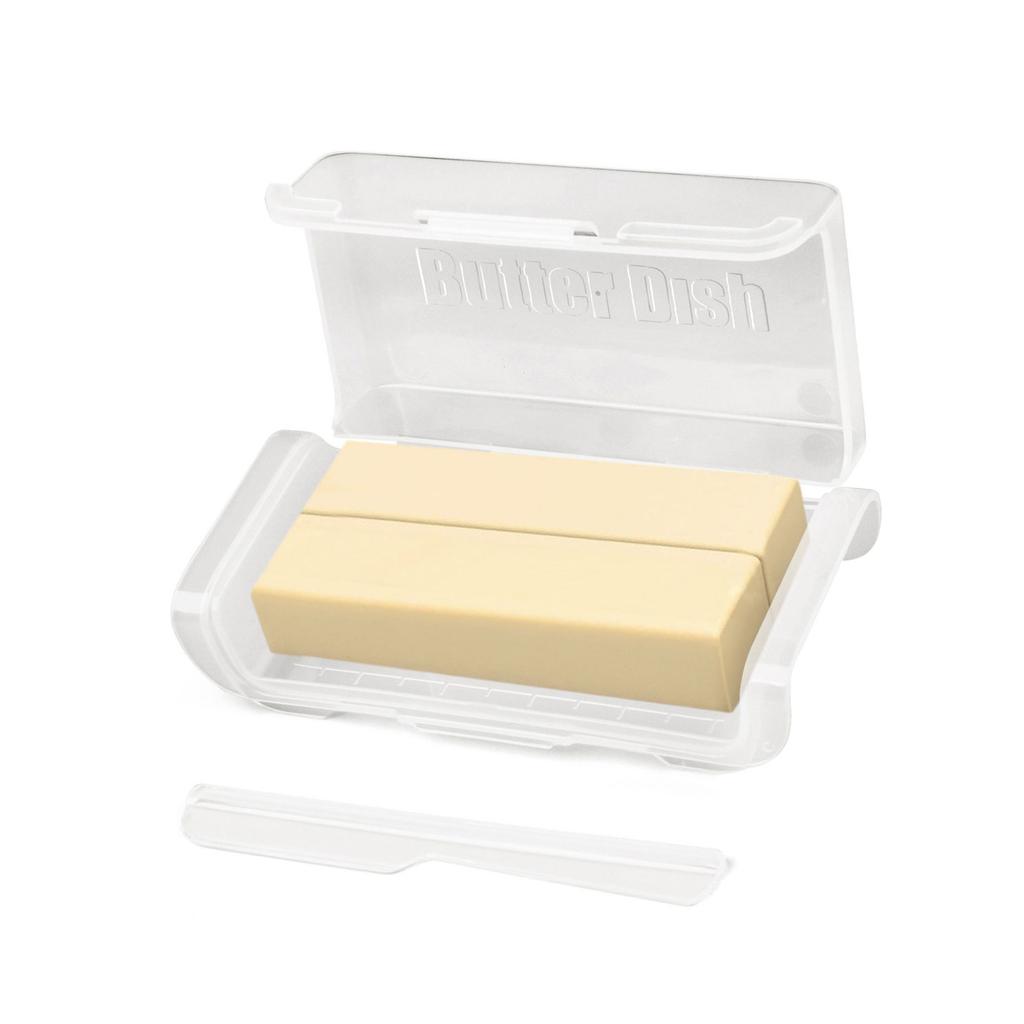 Butter-Teilungs-Aufbewahrungsbox mit Deckel Käse-Aufbewahrungsbox Kunststoff-Butterbehälter für Küchen Kühlschrank Einfach zu bedienen