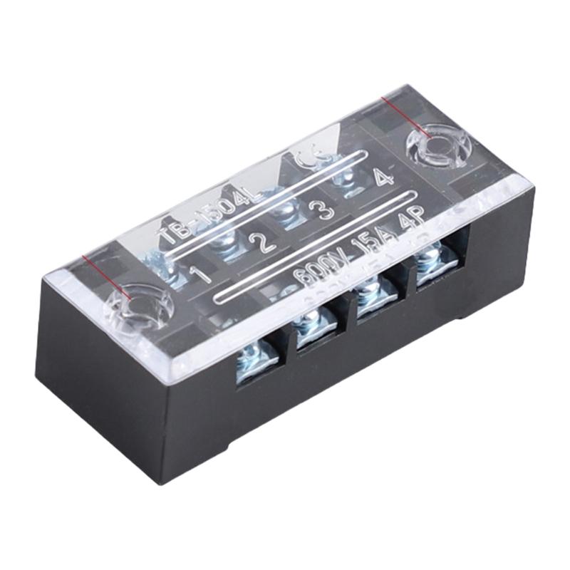 3/4/5/6/8 Position Fixed Wiring Board Double Row Strips Terminals Block Connector Cable Barrier Block Terminals Strips