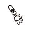 1PC Lobster Buckle Keychain Marker Alloy Creativity Cat Keychain Decoration DIY Gift Pendant Design Party