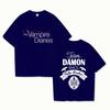 New The Vampire Diaries Print Tshirt Unisex Casual Short Sleeve Tshirt Women Fashion Summer Tops Tees