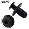 50pcs Pack of Plastic Screws for Car For Bumpers Easy Installation Reliable