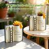 Artistic Reading Lover Gift Book Shaped Flower Pot, Creative Planter with Ladder Puppy And Bird Design for Decorative Vase Desk Succulents &