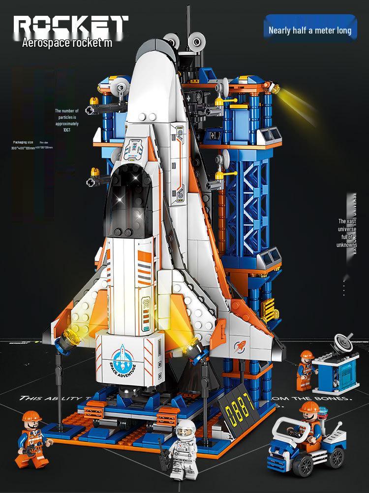 Xing Ji 82001 Space Shuttle Rocket Astronaut High-Difficulty Building Blocks Educational Toy Compatible with LEGO