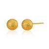 18K Gold-Plated Color-Retaining Geometric Round Earrings for Women Girls Simple Exquisite Metal Texture Earrings Jewelry Gifts