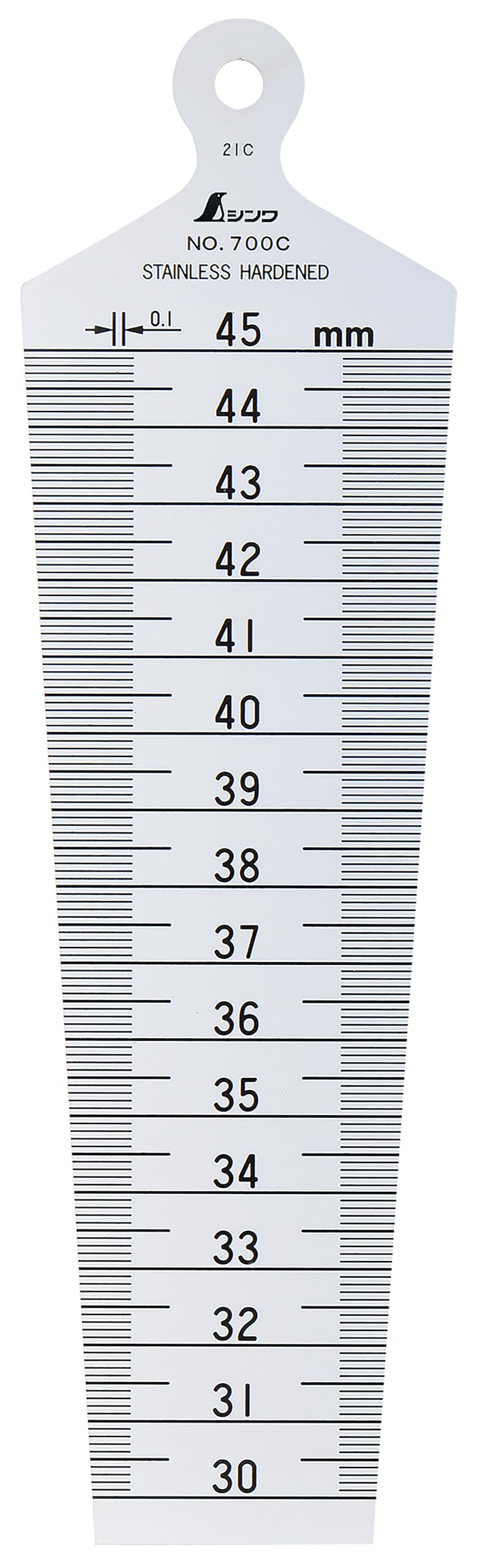 

Shinwa Sokutei Taper Gauge 62610 No.700C 30~45mm