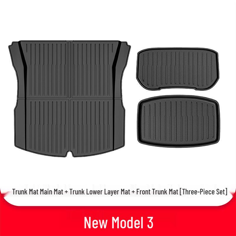 Custom TPE Trunk Mat for Tesla Model Y/3 - Front & Rear Cargo Protection