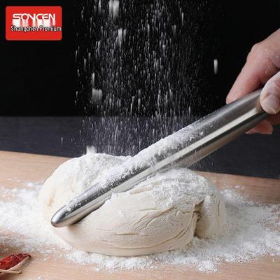 Stainless Steel Double-Ended Rolling Pin for Dumpling & Baking 