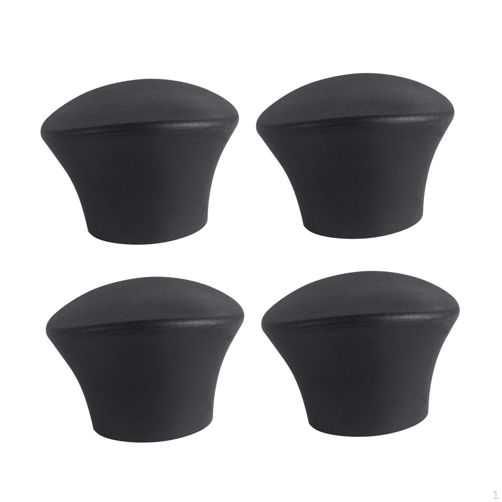 

4 Pieces of Lid Knobs, Replacement Handle with Screw for Frying Pans And Stew Pots. black