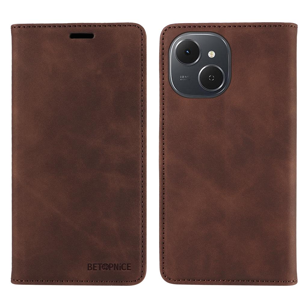 For TECNO Spark 40C Case BETOPNICE Magnetic Closure RFID Blocking Wallet Stand Leather Phone Cover