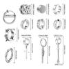 1/12 Pairs Stainless Steel Non-Piercing Magnetic Stud Earrings Unisex CZ Magnet Ear Clip Women And Men Punk Hip Hop Earring Set