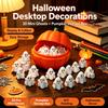 Mini White Ghost Ornaments Delicate Halloween Pumpkin Storage Box Ghost Party Decoration Stable Halloween Table Decoration