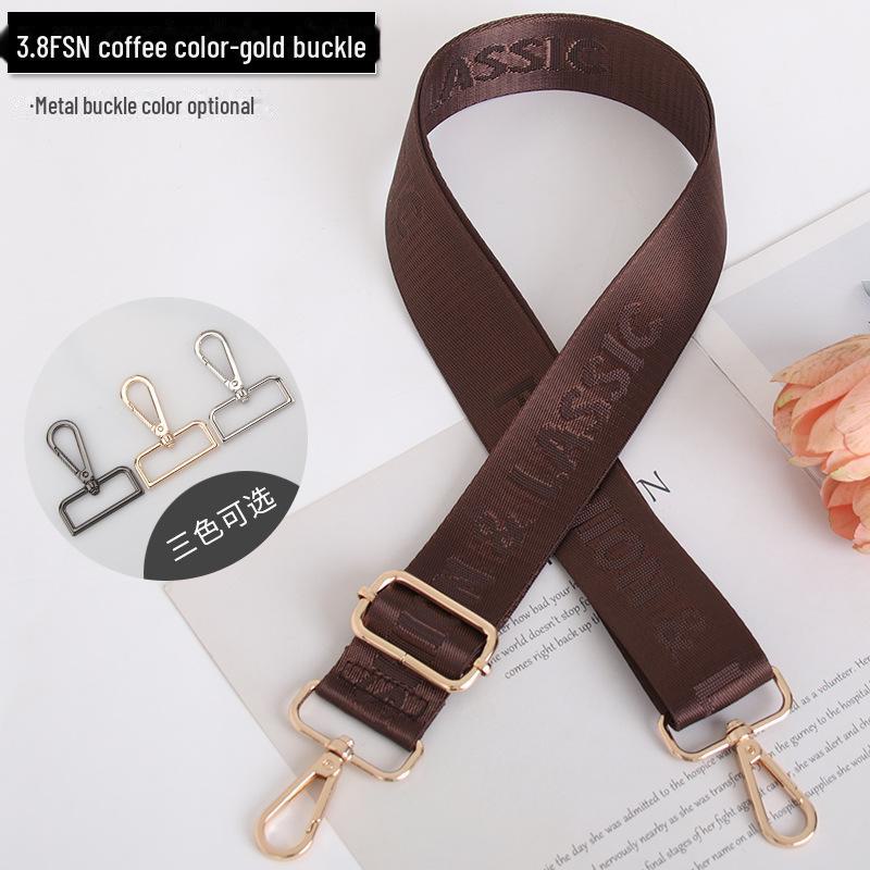 

Удлиненный кожаный ремень для женской сумки - нелиняющая жаккардовая тесьма для компьютерных сумок ручной работы Gunmetal Black Buckle