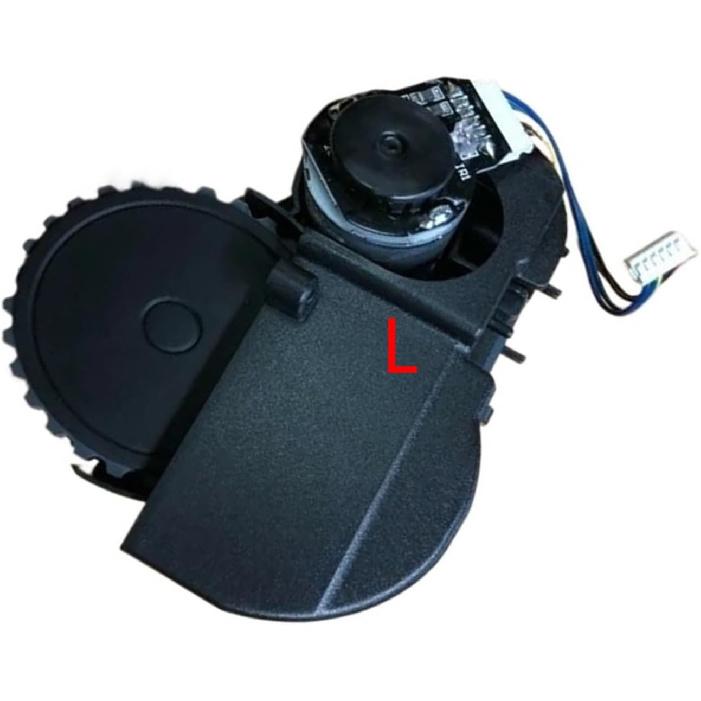 Vacuum Cleaner Wheel Motor Assembly, Compatible For DEEBOT 500 Vacuum Cleaner Left And Right Wheel Parts Wheel Assembly Accessories(L Wheel Black)