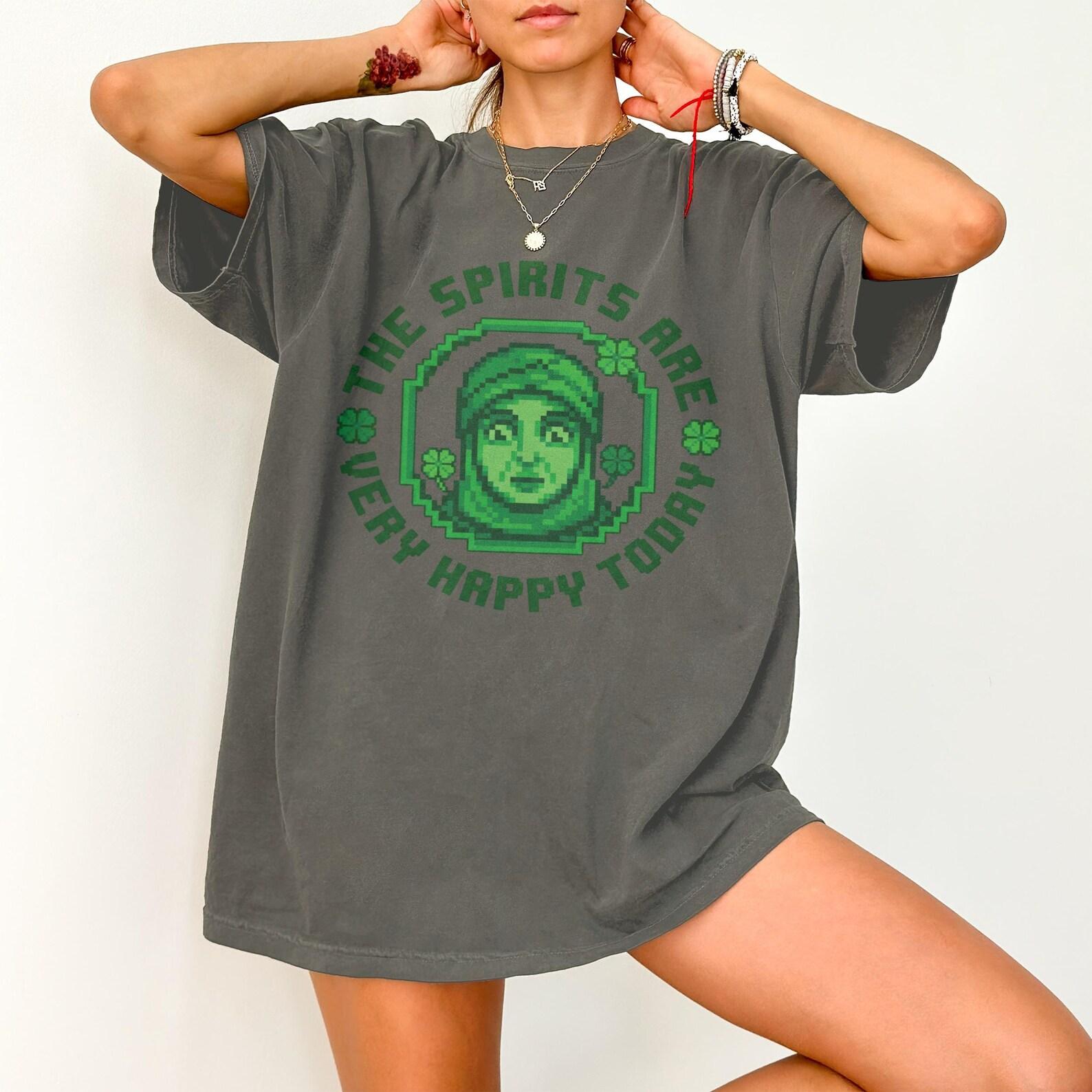 The Spirits Are Very Happy Today Shirt, Stardew Valley Shirt, Stardew Valley Gift, Cozy Gaming T-Shirts, Stardew Merch T-shirt M