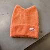 Candy Colored Sweet Cat Ear Shaped Women Warm Knitted Hat For Winter Outings