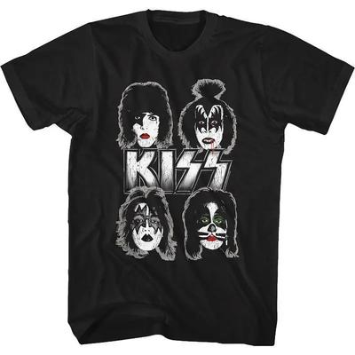 Camiseta da Banda Kiss Masculina Feminina Moda Camiseta Algodão Camiseta Kisss Tops Tees Roupa Masculina Música Rock Camisetas Hombre Tops