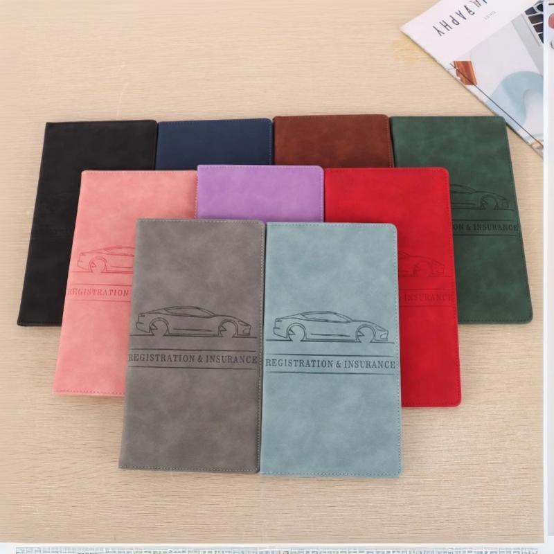 1 Pezzo Porta Documenti per Vano Portaoggetti Auto con Chiusura Magnetica Organizzatore Auto per Documenti Carte Patente