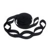 2PC Hammock Straps Special Reinforced Polyester Straps 5 Ring High Load-Bearing Barbed Black Outdoor Camping Hammock Straps