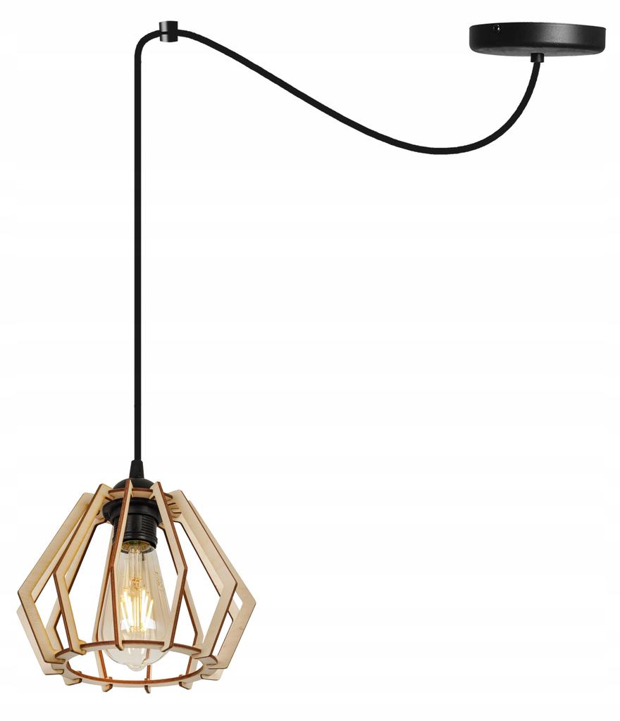 MODERN WOODEN LED CEILING HANGING LAMP