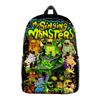 Luxusní Novinka Cool my singing monsters Školní taška Batohy na notebooky 3D Tisk Oxford Voděodolné Cestovní batohy pro chlapce/dívky