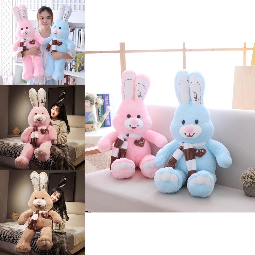Adorable Large Bunny Plush Toy With Soft Pp Cotton Filling For Girls Ideal For Cuddling And Sleeping