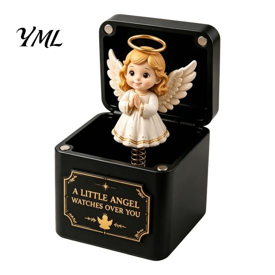 Christmas Themed Surprise Boxes Magic Gift Box, Spring-Loaded Pop-Up Holiday 3D Santa Seasonal Gifts Claus Snowman Angel Elk Trick Box for Xmas