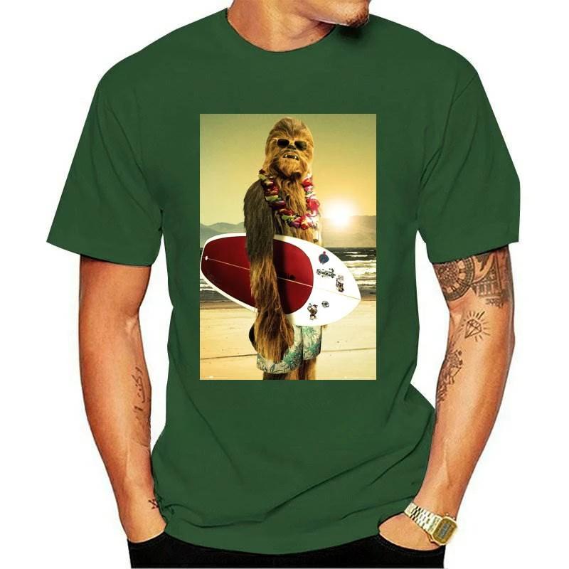 

New fashion heavyweight Hot Sale vintage Summer Round Collar streetwea Clothing Chewbacca Surfing Cool Birthday Present Gift Dad M