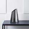 Trapezoid Vase Minimalist Sculptural Modern for Entryway, Dining Table, Living Room Silver S
