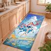 Genshin Customizable name kitchen floor mat easy to clean and wipe down Suitable for kitchens living rooms and entryways—a perfec