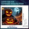 1Pcs Halloween Glowing Pumpkin Head Skeleton Decoration Background Halloween Backdrop Decorations For Photo Studio Booth Party