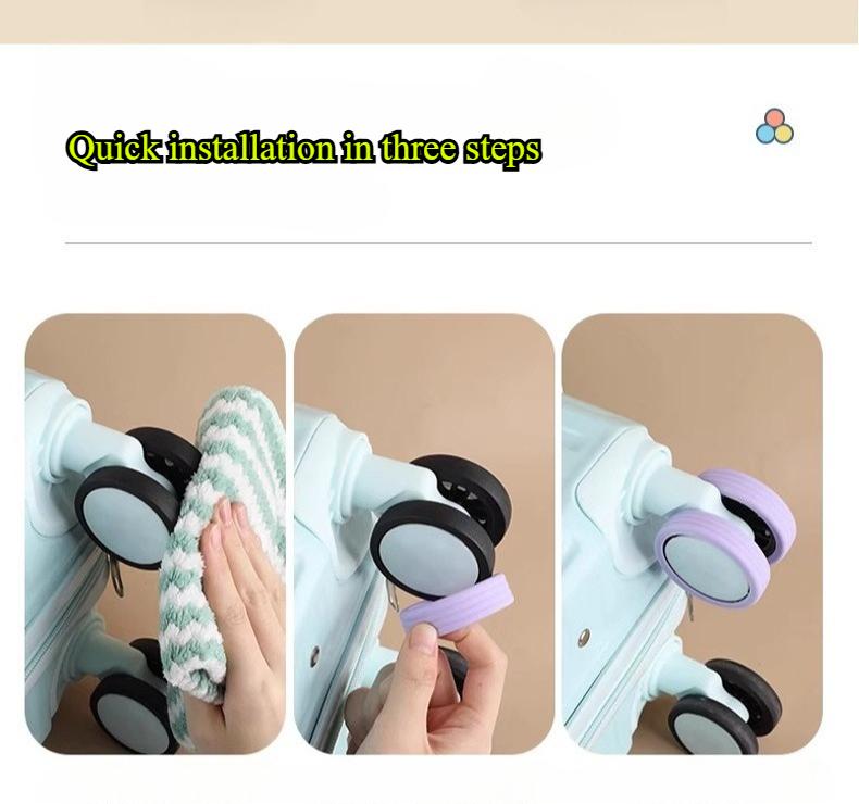 Rubber Sleeves for Luggage Wheels, Silent Travel Luggage, Roller Modification, Luggage Replacement, Universal Wheel Accessories, Protective Covers