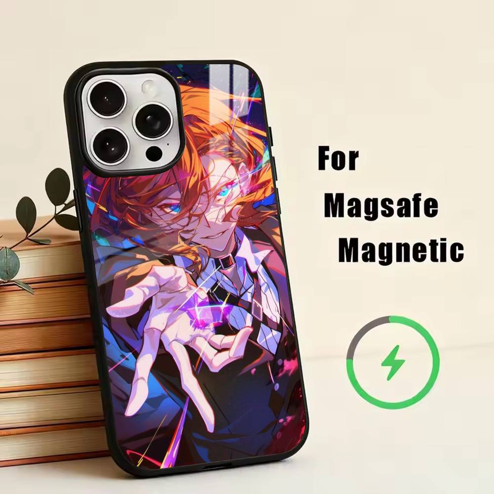 Bungo Stray Dogs N-Nakahara Chuuya Phone Case For iPhone17,16,15,14,13,12,11 Plus,Pro Magnetic with Magsafe Wireless Charging