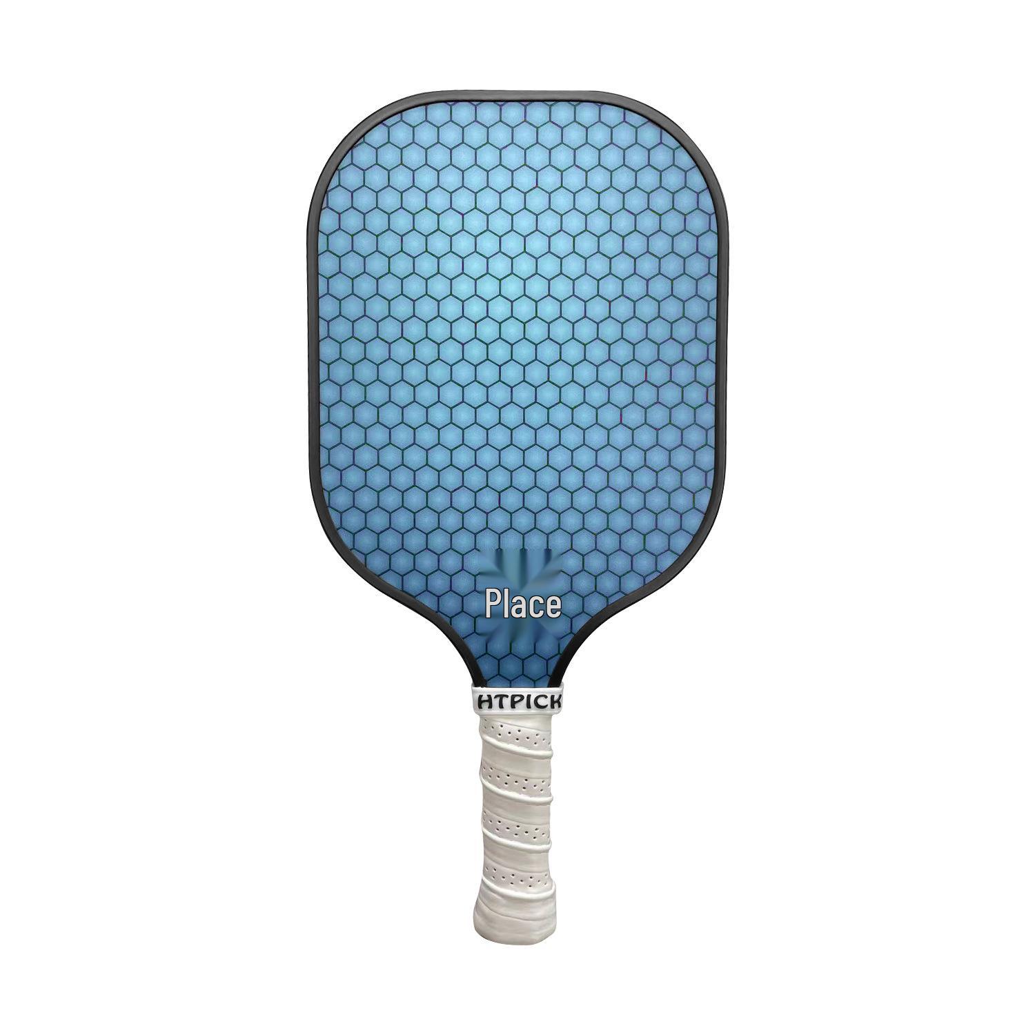 

HTPICK Carbon Fiber T300 Pickleball Paddle Set for Adults & Kids - Pro Competition Level. синій