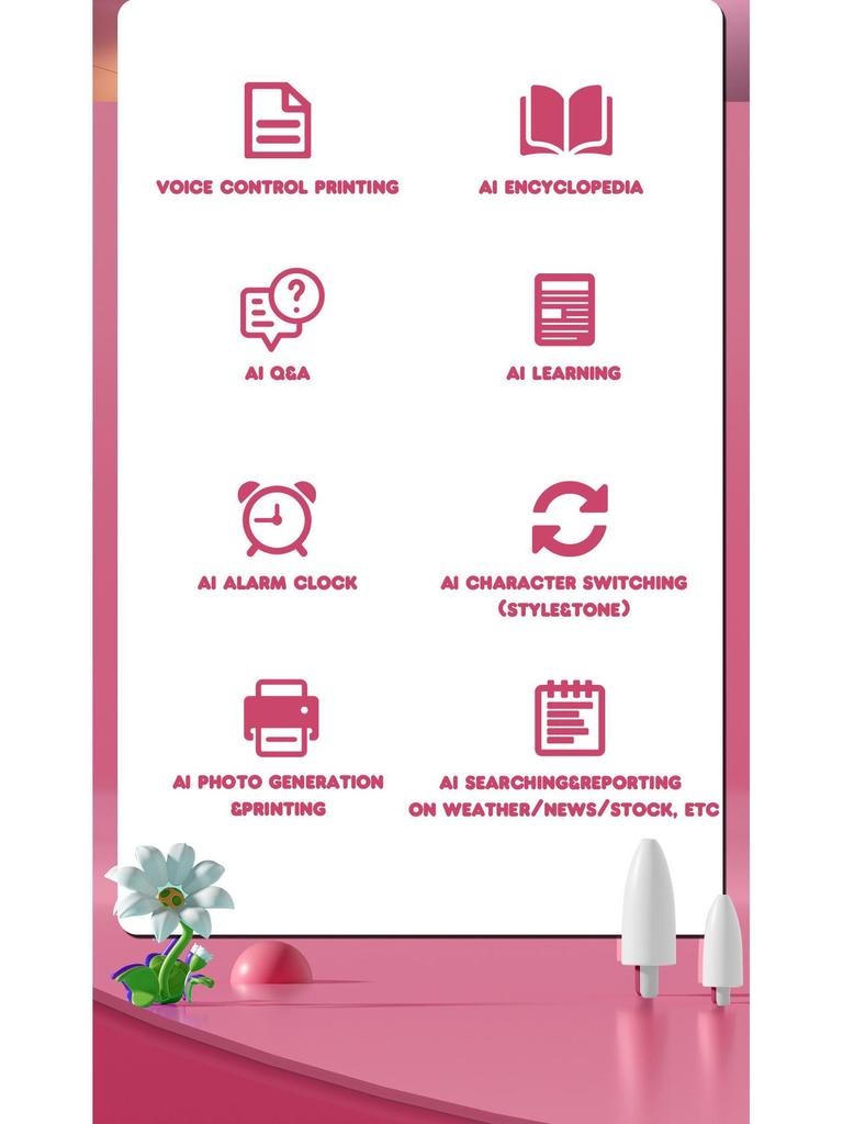 AI Children's Sticker Printer: Smart Voice & Image Generation Toy
