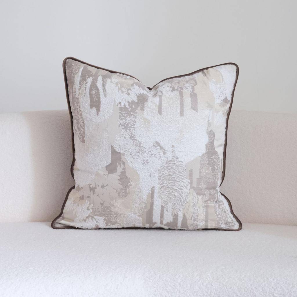 Luxury Decorative Throw Pillow Covers Abstract Brushstroke & Zebra Striped Woven Cushion Cases Pillowcase for Couch Home Decor
