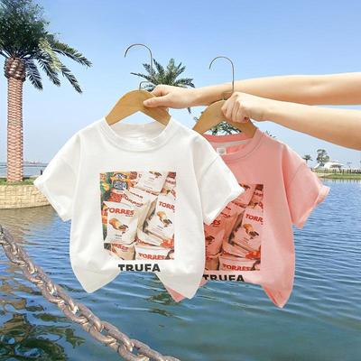Children's Clothing Boys and Girls Short-sleeved T-shirt Summer Children's Summer Half-sleeved Tops Baby