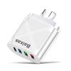 Universal Travel Charger: EU 3-USB + Type-C, US/UK Standard, 5V 2.4A