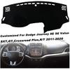 Dash Mat Cover  Interior Center Console Compatible with Dodge Journey 2011 2012 2013 2014 2015 2016 2017 2018   Dashboard Mat Covers Accessories
