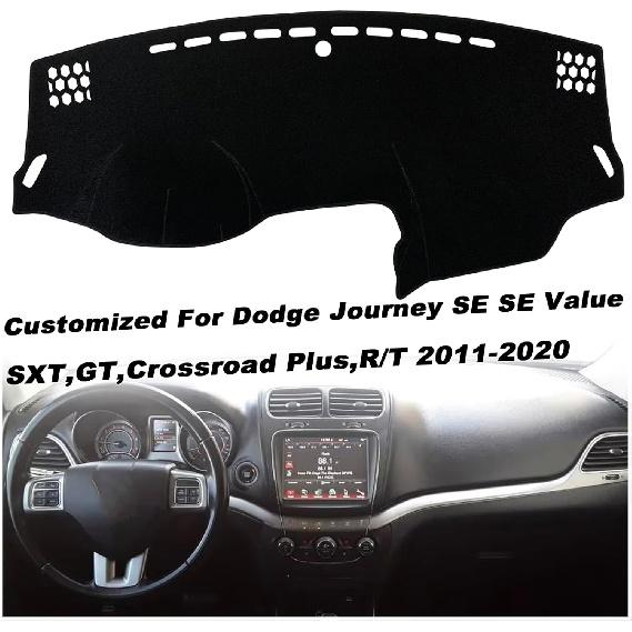 Dash Mat Cover Interior Center Console Compatible with Dodge Journey 2011 2012 2013 2014 2015 2016 2017 2018 Dashboard Mat Covers Accessories