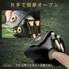 TERUI Lifestyle Golf Ball Holds 3 Golf Ball Magnetic PU Leather Case, Balls, Men's Pouch, Holder, Belt, Closure, (Camel)
