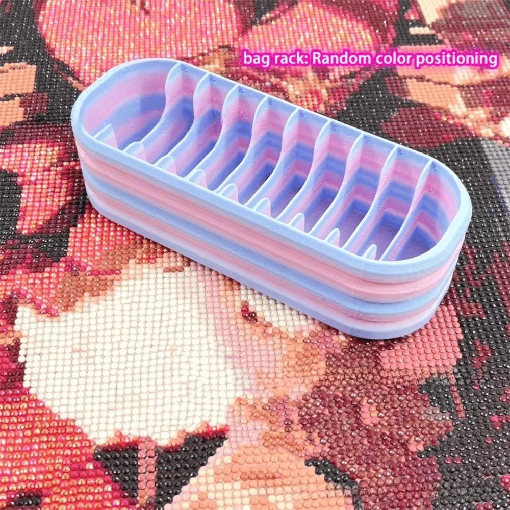 

10 Grids Diamond Painting Drill Bag Storage Box Functional Reusable Diamond Packets Storage Box Durable Space-Saving